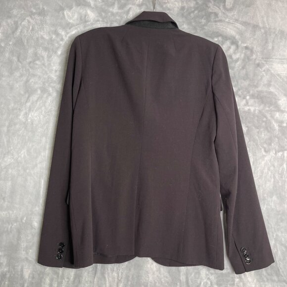 J. Crew Factory Classic Work Blazer Black Womens 6 Careerwear 2 Button Front - Picture 2 of 12